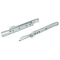 Roller Drawer Runners Single Extension Load Capacity 25 kg Installed length 550 mm black RAL 9011
