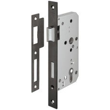 Profile Cylinder Lock Mortice 72 mm Locking Centres Stainless Steel Startec For fire resistant/smoke control doors Forend: 24 mm square stainless steel graphite black PVD coated