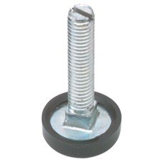 Plinth Adjusting Fitting M8 x 35 mm Screw Steel Black cap