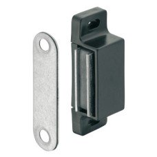 Magnetic Catch Pull 4-5 kg for Screw Fixing Square For screw fixing Black
