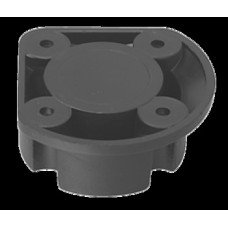 Plinth Foot Top Section Screw Mounting Black plastic
