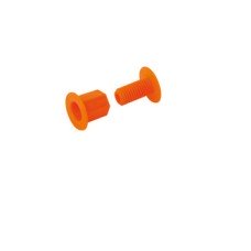 Space Plugs Orange Plastic Size: regular dim. A: 30 mm dim. B: 50 mm