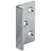 Striking Plate for Screw Fixing Steel Angled nickel plated