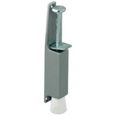 Door Stop Max. Door Weight 40 kg Zinc Alloy Steel and Rubber Startec Silver coloured lacquered case white stopper galvanized bolt