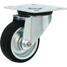 Single Wheel Castor Ø 80-160 mm Plate Fixing with screw-on plate Wheel Ø 100 mm load capacity 70 kg swivel castor without brake