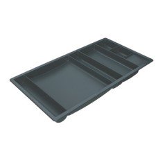 Pen and Pencil Tray with Seven Compartments Plastic Black finish