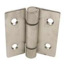 Hinge Height 90 mm x Open Width 82 mm 316 L Cubicle Fittings PBA Stainless steel fittings for glass partitions Sprung