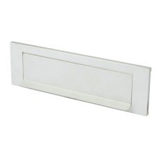 Letter Plate Sprung Flap 253 x 76 mm Aluminium Satin anodised