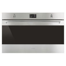 Single Oven Multifunction Pyrolitic 12 Functions 900 mm Smeg Classic SFP9395X1 - Stainless steel with dark glass
