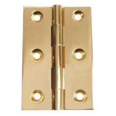 Butt Hinge Unwashered 75 x 51 mm Brass With brass pin Self colour