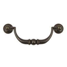 Drop Handle Zinc Alloy Fixing Centres 96 mm Risle Antique brass