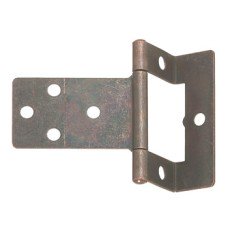 Flush Hinge Cranked Non Mortice Steel Non mortice for medium duty applications Electro brassed