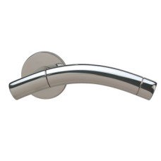Lever Handles on Round Roses Ø 19 mm 316 Stainless Steel Rushmore Satin