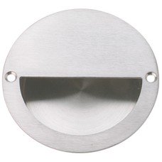 Pull Handle Flush Ø 90 mm 316 Stainless Steel Suitable for use on swing and sliding timber doors Polished
