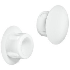 Cover Cap Plastic for Blind Holes Ø 10 mm For push fitting White