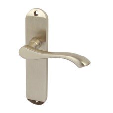 Lever Handles on Backplates for Latch Zinc Alloy Welford Designed for interior doors Satin nickel