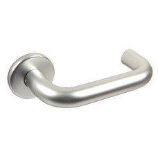 Lever Handles Safety Sprung on Round Roses Ø 20/22 mm Aluminium Ø 20 mm satin anodised