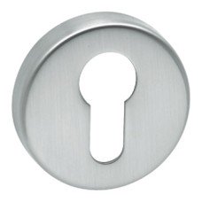 Escutcheons for Startec Lita Lever Handles Euro Profile Cylinder Stainless Steel Satin