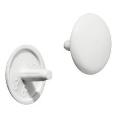 Trim Cap for Hospa Screws with Countersunk Head Plastic White RAL 9010