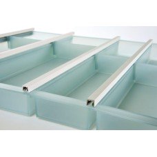Cutlery Tray Set for Blum Tandembox Ninka Cuisio  For cabinets with 15/16 or 18/19 mm board thickness (variable soft edges) For drawer depth 450 mm for cabinet width 500 mm frosted green