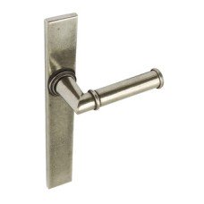 Lever Handles on Backplates for Multi-Point Patio Solid Pewter Lamont Unsprung
