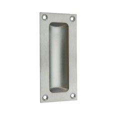 Pull Handle Flush 102 x 45 mm Brass Polished chrome