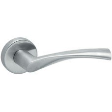 Lever Handles on Round Roses 304 Stainless Steel Wing Startec Satin