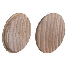 Cover Cap for Ø 35 mm Hole Press-Fit Solid Wood For push fitting Ash