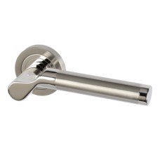 Lever Handles on Round Roses 304 Stainless Steel Selma Startec Polished/satin