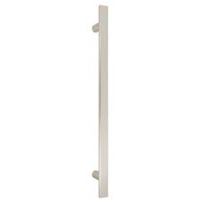 Pull Handle Bolt Through Fixing 316 Stainless Steel Flat Section Hole centres 300 mm polished stainless steel