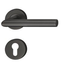 Lever Handle Set Grade 304 Stainless Steel HL01 Häfele Graphite black With WC release and inside turn