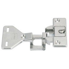 Exposed Axle Hinge 180° Half Overlay Mounting Aximat 100 Zinc alloy for screw fixing drilling pattern: 48/6 mm
