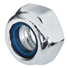 Hexagon Locking Nut Galvanized Steel with Nylon Insert Internal thread Ø M5