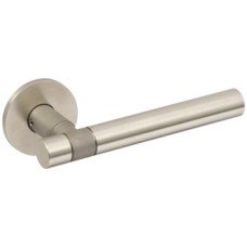 Lever Handles on Round Roses Ø 19 mm 316 Stainless Steel Sierra Nevada Satin/dull matt