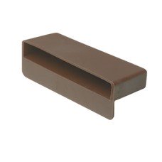 Slat Pocket Rigid Plastic for use with 12 x 100 mm Wooden Slats Brown finish