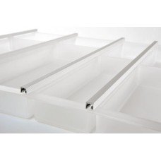 Cutlery Tray Set for Blum Tandembox Ninka Cuisio  For cabinets with 15/16 or 18/19 mm board thickness (variable soft edges) For drawer depth 450 mm for cabinet width 300 mm frosted white