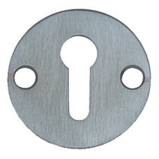 Escutcheons Standard Keyway With/Without Cover Brass Open design satin chrome