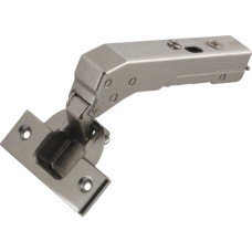 Concealed Post Hinge for Blind Corner Applications Tiomos 110° Click on arm Screw fixing cup with soft close
