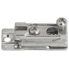 Straight Mounting Plate for Grass Slide on System Hinge Zinc alloy and pressed steel Height 0 mm