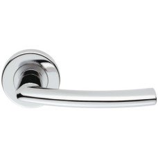 Lever Handles on Round Roses Zinc Alloy Almanzor On concealed fixing roses Polished chrome