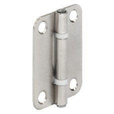 Folding Door Hinge 40 x 29 mm for Panel to Panel Joint Polished nickel plated steel