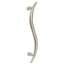 Pull Handle Bolt Through Fixing 316 Stainless Steel Tusk Hole centres 250 mm polished stainless steel
