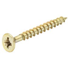 Spax® Screw Chipboard Countersunk Head with PZ Cross Slot Fully Threaded Yellox coated length: 50 mm thread Ø 5 mm