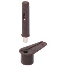 Pivot Hinge 140° Without Stop For flush mounted doors Brown