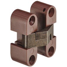 Concealed Hinge 180° for Minimum 16 mm Panel Thickness Unhanded design Brown plastic case