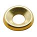 Washers Screw Cup Size No. 8 depth Ø 13.5 x 2.5 x hole Ø 5.3 mm brass plated