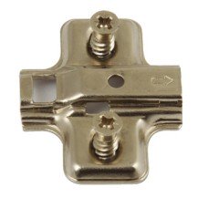 Mounting Plate for Häfele Click On Concealed Hinges One Part Plate Height 0 mm Pre-mounted euro screw fixing