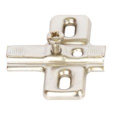 Cruciform Mounting Plate for Keyhole Fixing Hinges Hospa Screw Fixing One Part Plate Height 2 mm