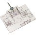 Drilling Jig for Front Panels for all Free Fittings For pre-drilling the front fixing brackets suitable for Häfele Free flap 1.7 Free flap 3.15 Free fold Free up Free swing flap fittings