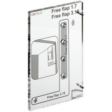 Drilling Jig for Free Flap Fitting For pre-drilling the cabinet side panels For Free Flap fittings only